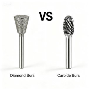 Diamond tools and carbide burrs comparison